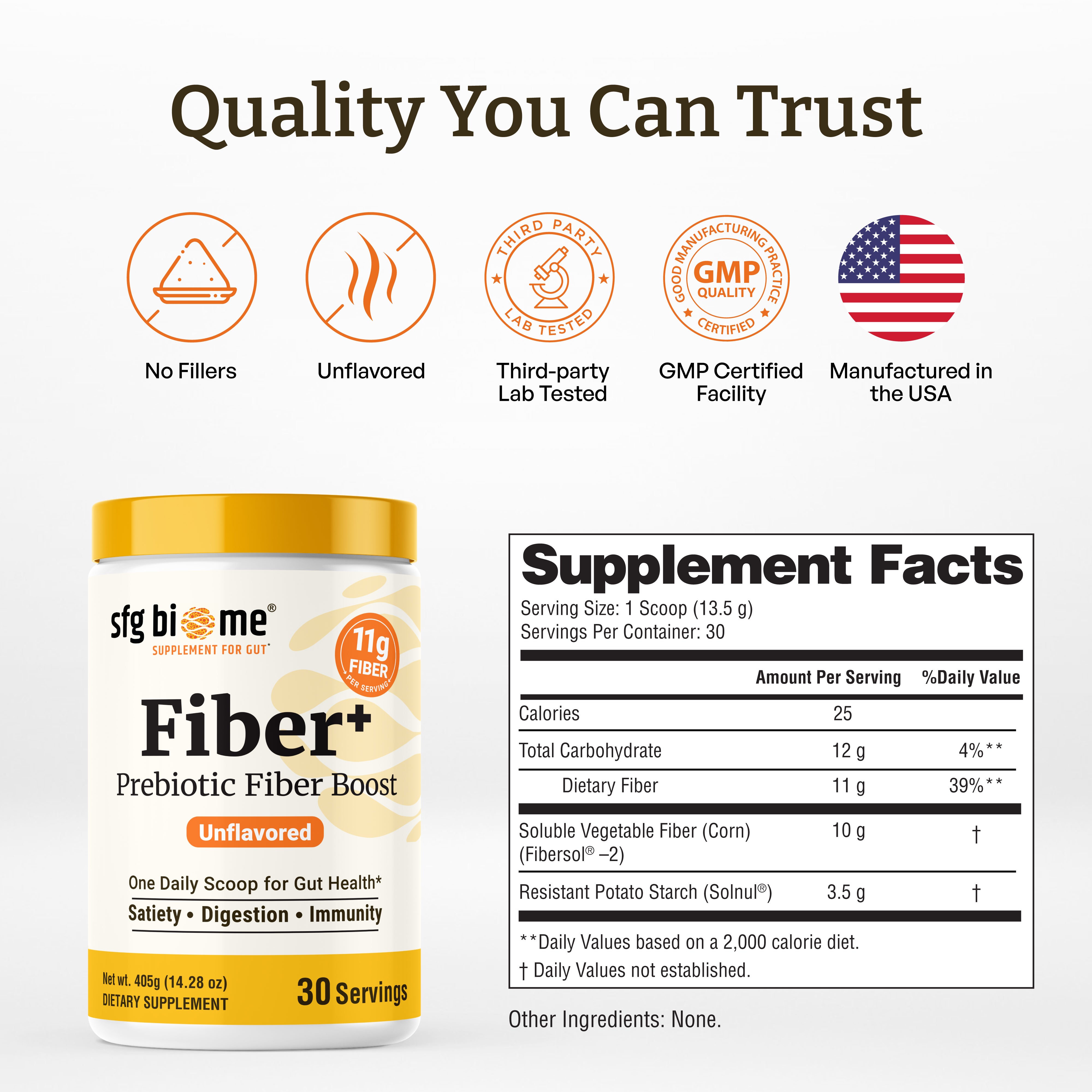 Fiber+ Prebiotic Fiber Boost