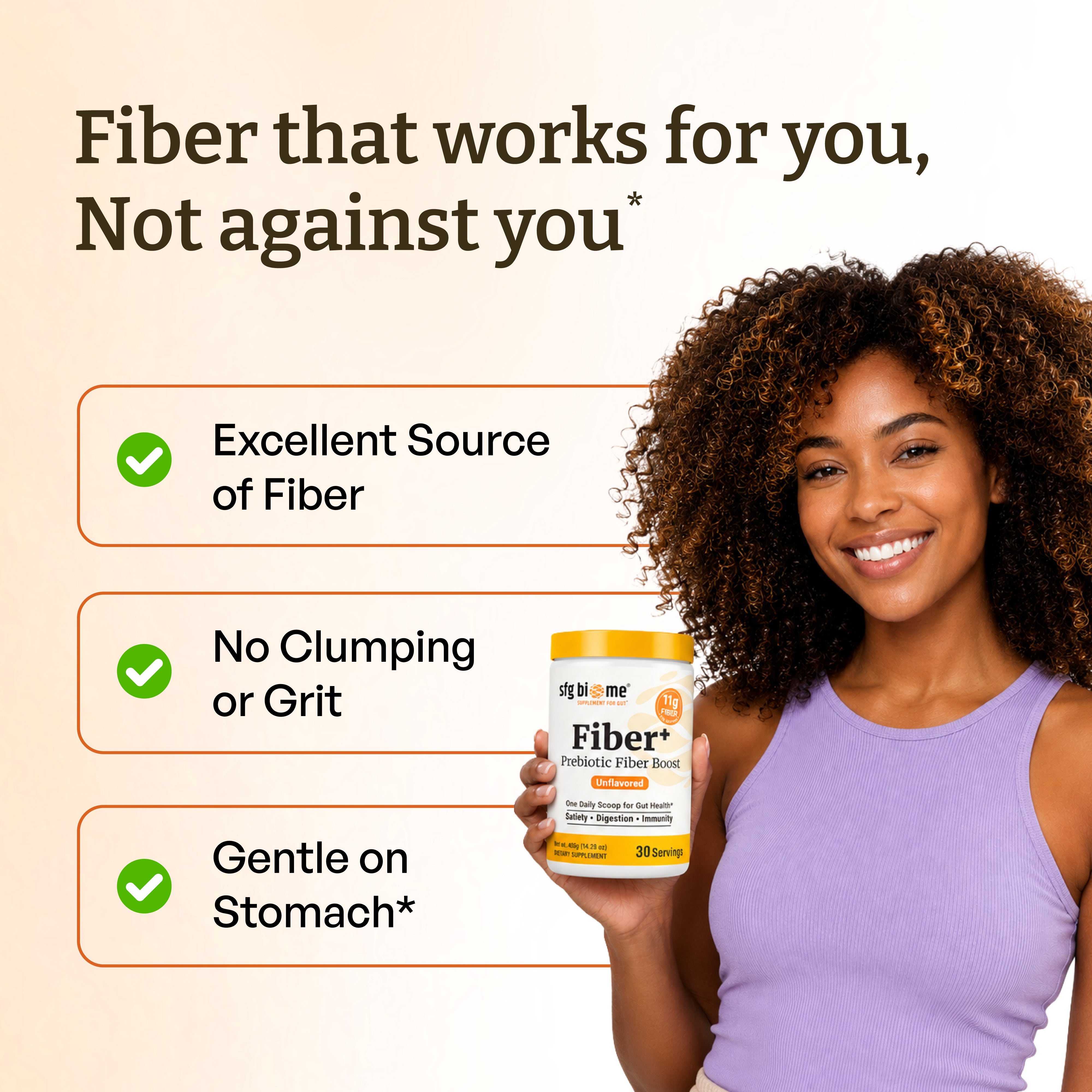 Fiber+ Prebiotic Fiber Boost