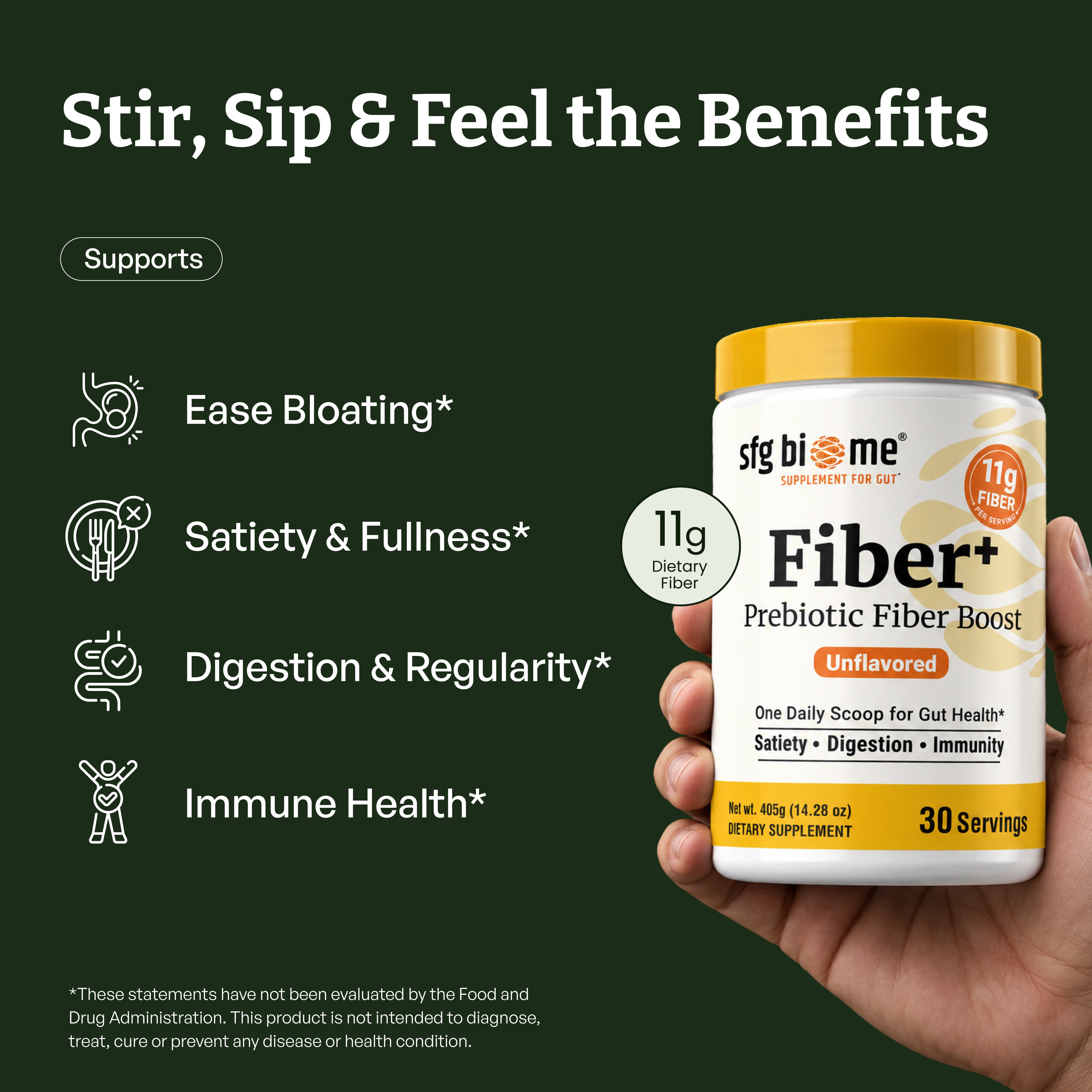 Fiber+ Prebiotic Fiber Boost
