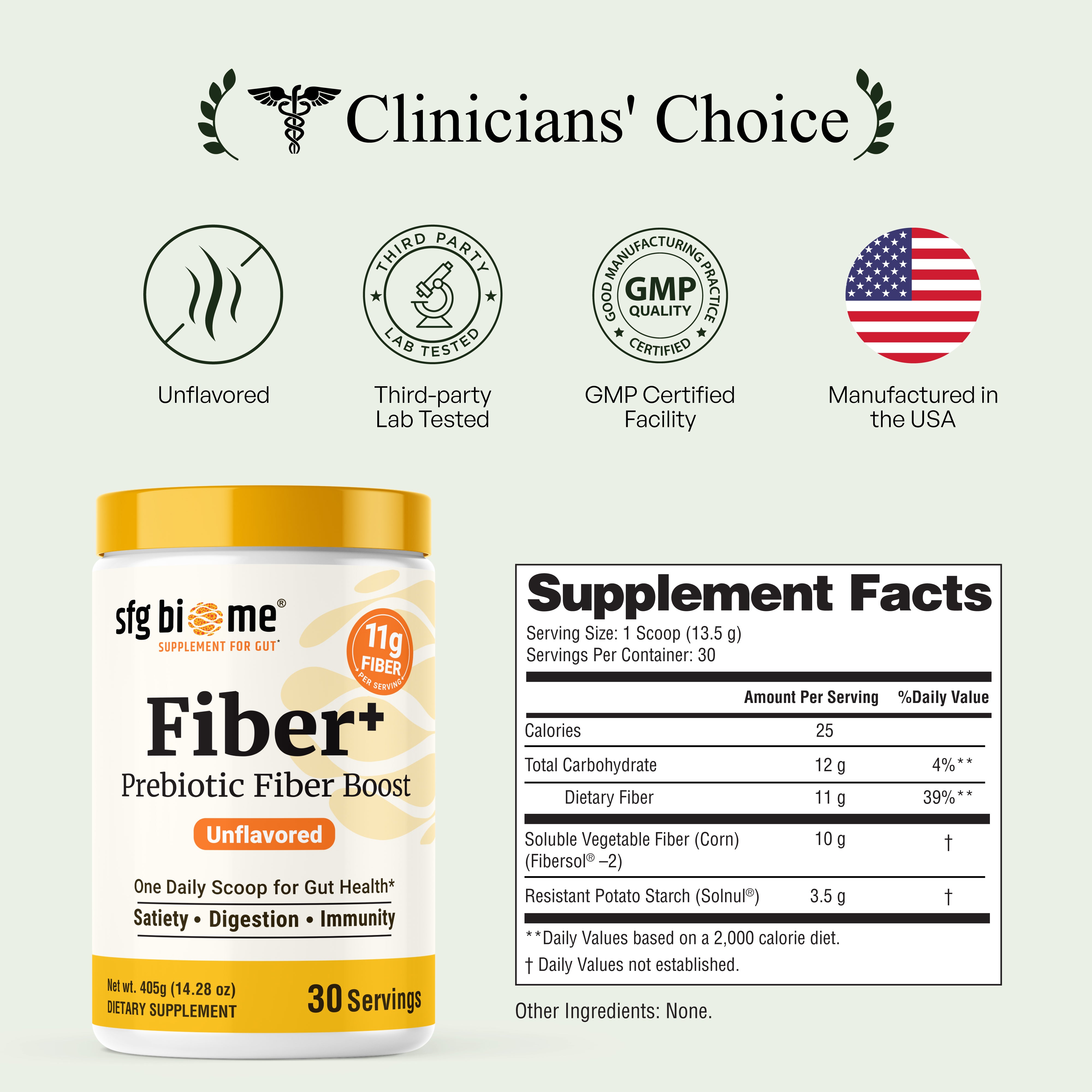 Fiber+ Prebiotic Fiber Boost