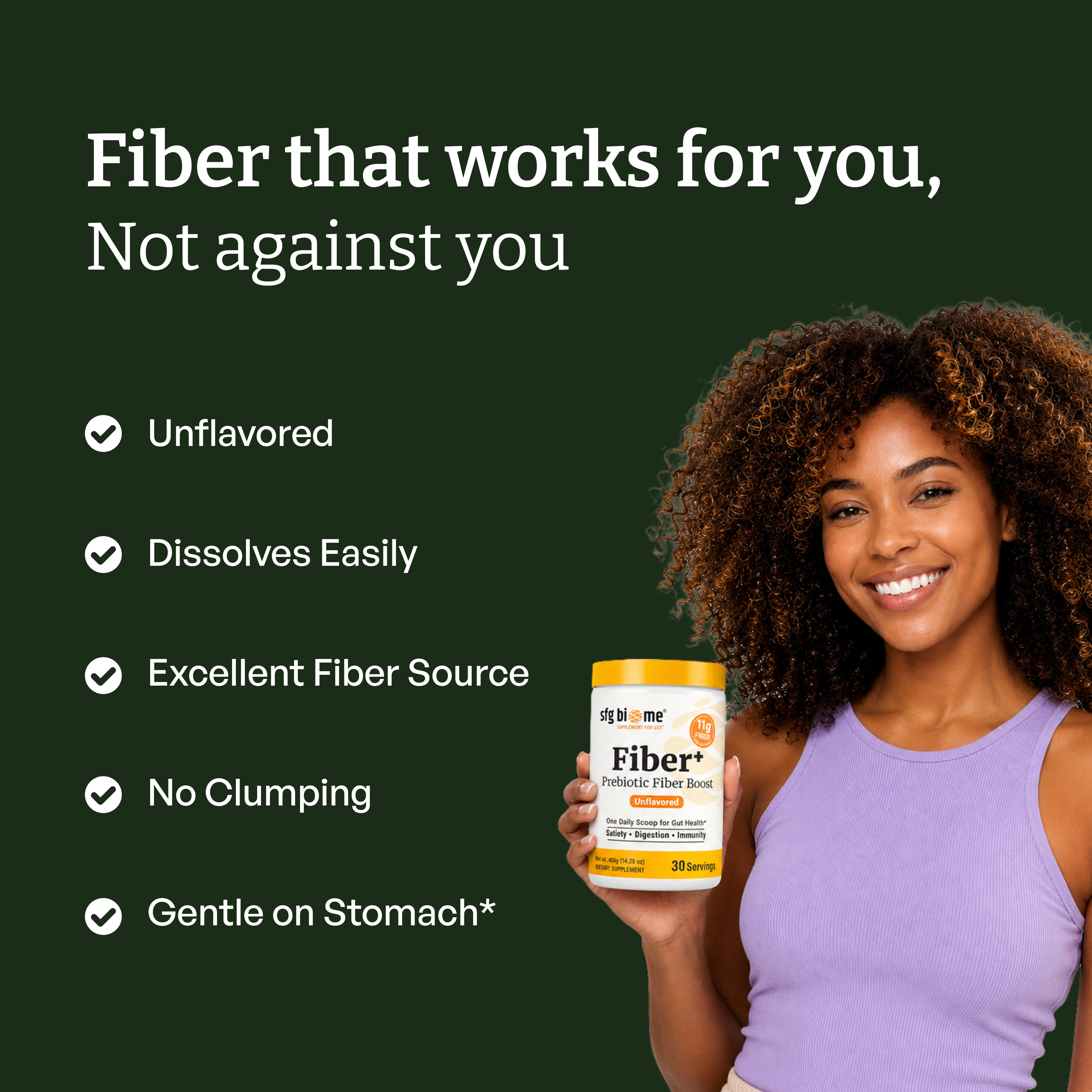 Fiber+ Prebiotic Fiber Boost